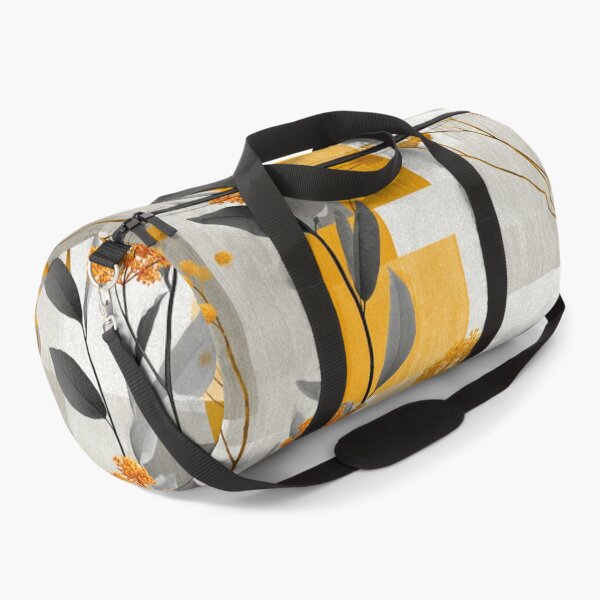 Item preview, Soft Romantic Abstract Botanical Gray Turmeric Pattern designed and sold by GrinGalore.