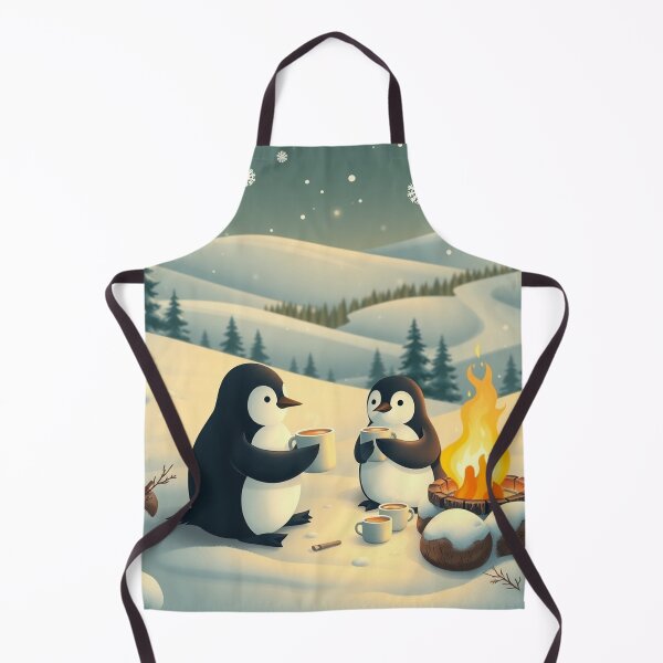 Item preview, Cozy Penguins with Chocolate Mugs designed and sold by Faeblehoarder.