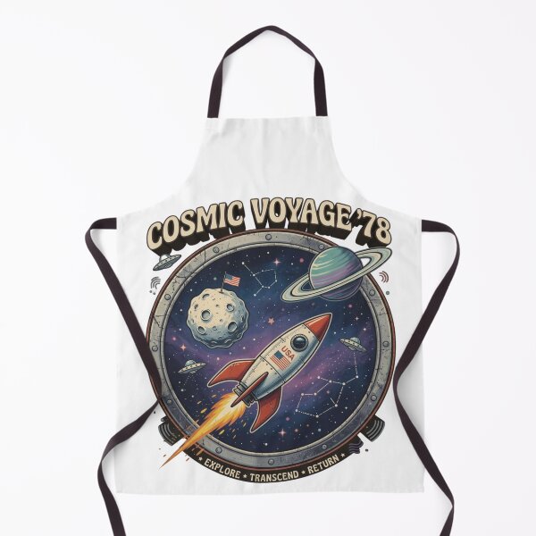 Item preview, Cosmic Voyage 1978 Rocket Moon UFO | Retro Space Patch designed and sold by ASTRA-TMD.