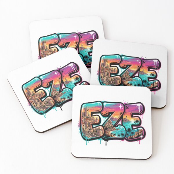 Item preview, Eze Riviera Graffiti Sticker designed and sold by Imaginarium of Chaos falcon88 .