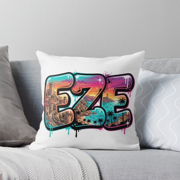 Item preview, Eze Riviera Graffiti Sticker designed and sold by Imaginarium of Chaos falcon88 .