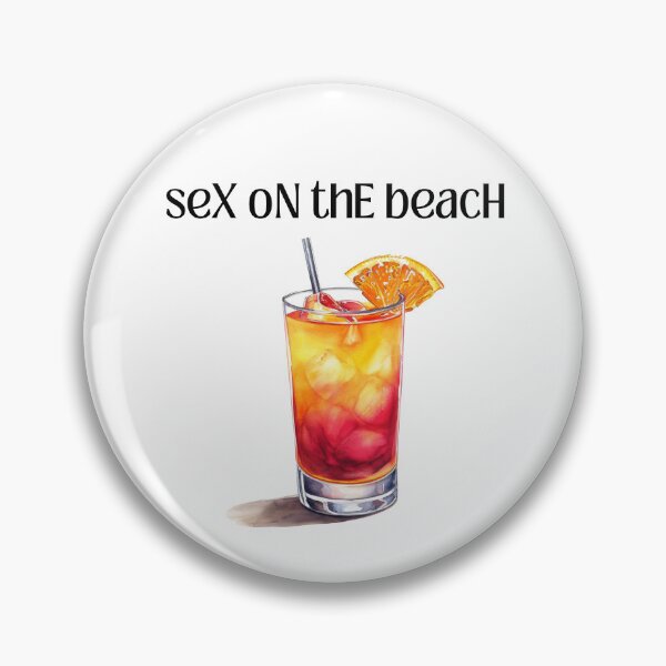 Artikelvorschau, Sex on the Beach Cocktail im Retro-Design | Geschenkidee für Sommerdrink-Liebhaber entworfen und verkauft von EVESTUDIOART.