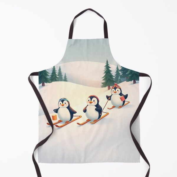 Item preview, Skiing Penguins with Hot Cocoa designed and sold by Faeblehoarder.