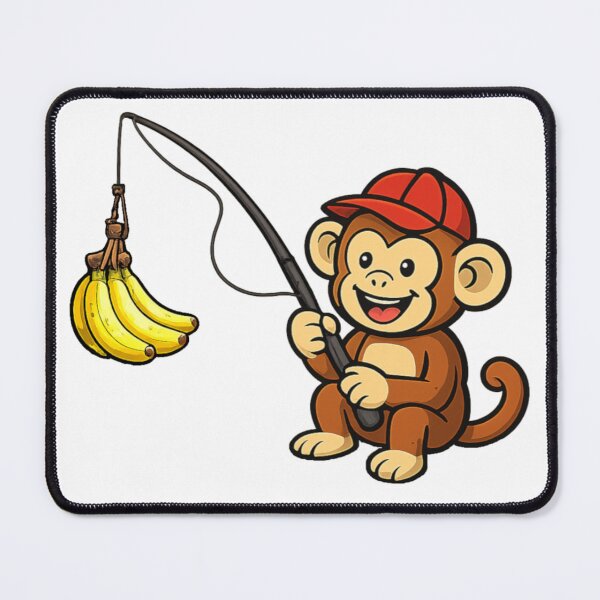 Item preview, Monkey fishing for bananas  designed and sold by JamesDunican.