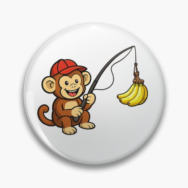 Item preview, Monkey fishing for bananas  designed and sold by JamesDunican.