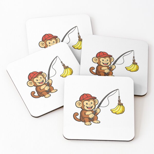 Item preview, Monkey fishing for bananas  designed and sold by JamesDunican.