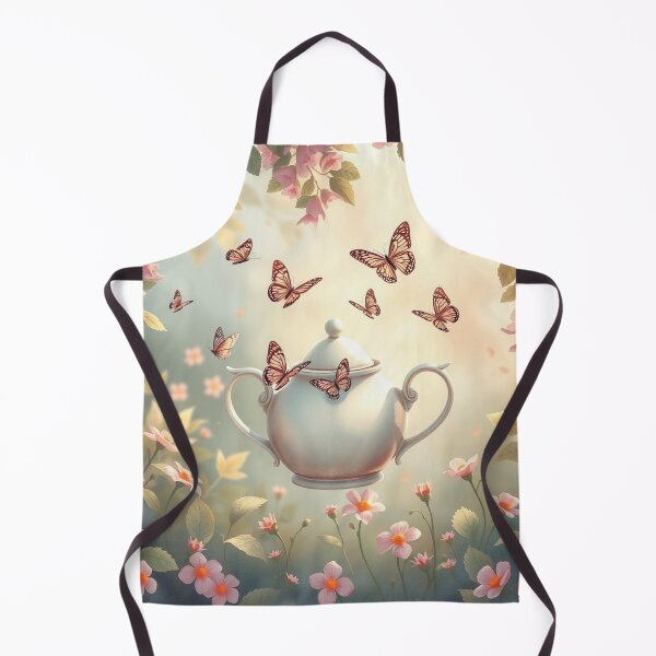 Item preview, Whimsical Butterflies Dancing Around Teapot designed and sold by Faeblehoarder.