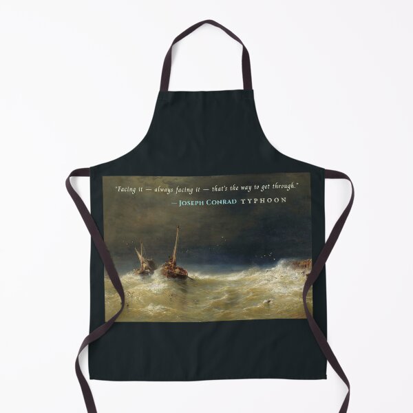 Item preview, Joseph Conrad quote: Facing it — always facing it — that's the way to get through. designed and sold by artbleed.