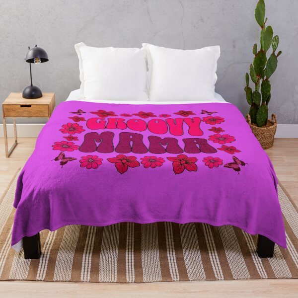 Item preview, Groovy Retro Mama Vintage Floral Butterfly Graphic designed and sold by Swanny's Custom T-shirt and Gift Designs.