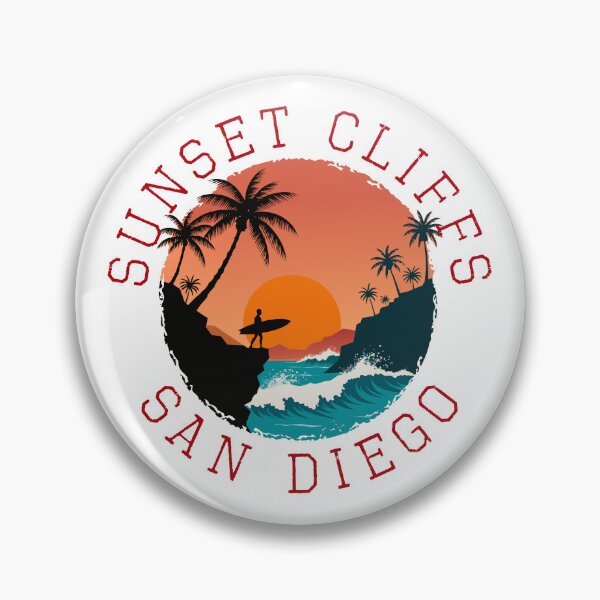Item preview, Sunset Cliffs – San Diego (with Red Lettering) designed and sold by VelvetRoom.