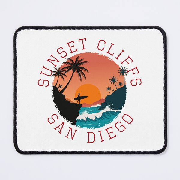 Item preview, Sunset Cliffs – San Diego (with Red Lettering) designed and sold by VelvetRoom.