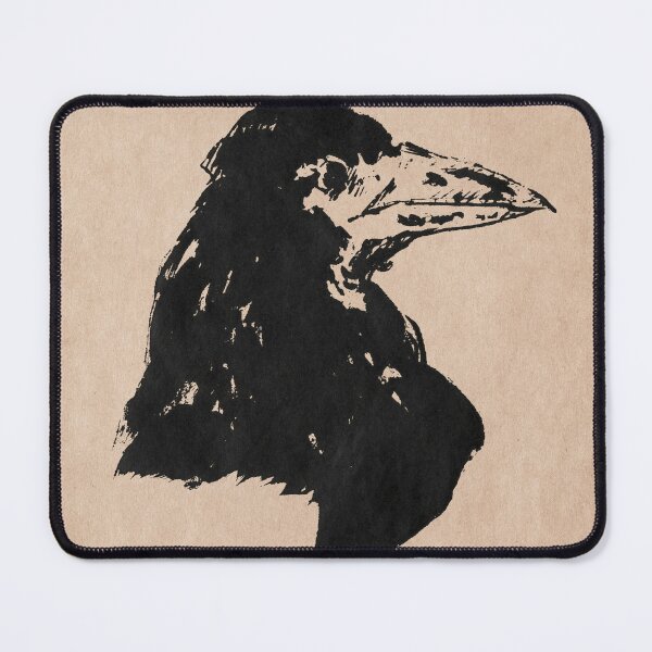 Item preview, Manet Raven on Vintage Paper – Classic Fine Art Bird Illustration designed and sold by EmeraldeaArt.