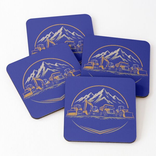 Item preview, Heavy Equipment Lineup Vintage Construction Machinery Design designed and sold by kakmi-art.