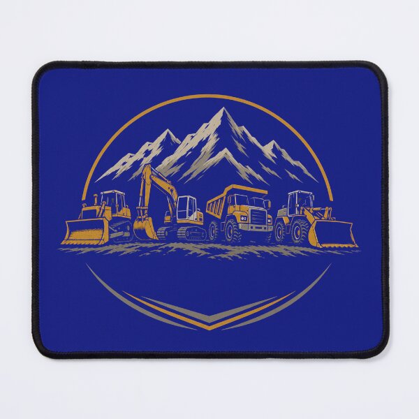 Item preview, Heavy Equipment Lineup Vintage Construction Machinery Design designed and sold by kakmi-art.