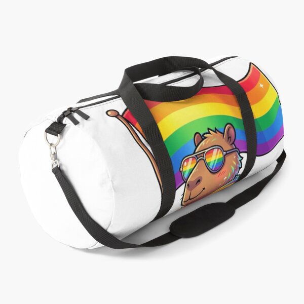 Item preview, Capybara Rainbow Flag Pride LGBTQ+ Support designed and sold by snowry.