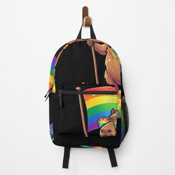 Item preview, Capybara Rainbow Flag Pride LGBTQ+ Support designed and sold by snowry.