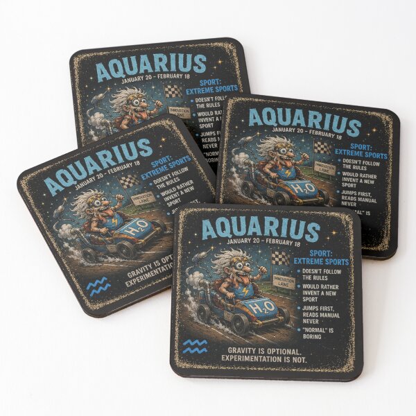 Item preview, Aquarius Extreme Sports Zodiac Tee designed and sold by TheThriftyBrit.