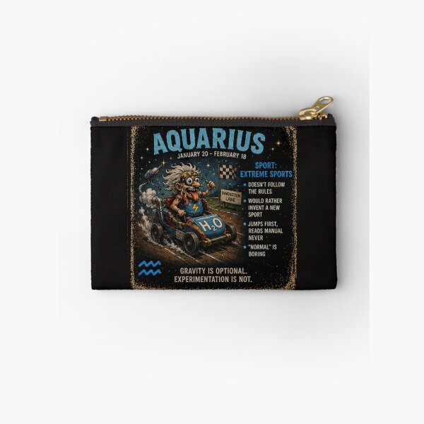 Item preview, Aquarius Extreme Sports Zodiac Tee designed and sold by TheThriftyBrit.