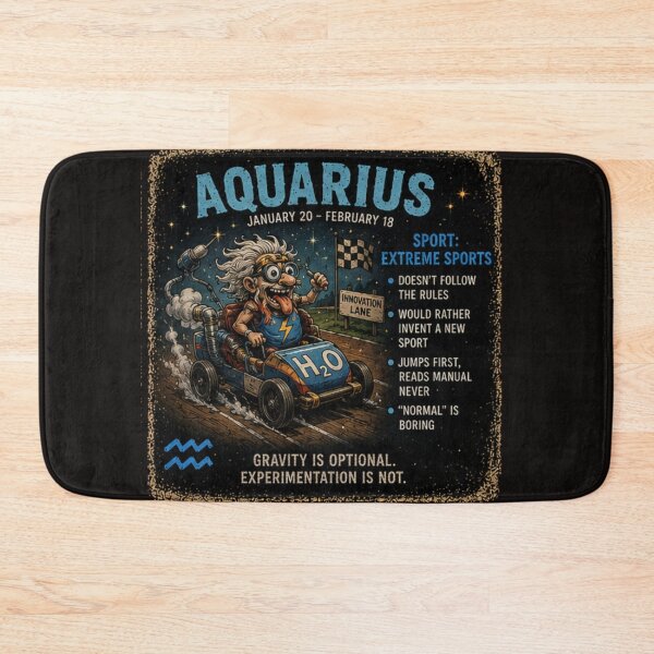 Item preview, Aquarius Extreme Sports Zodiac Tee designed and sold by TheThriftyBrit.