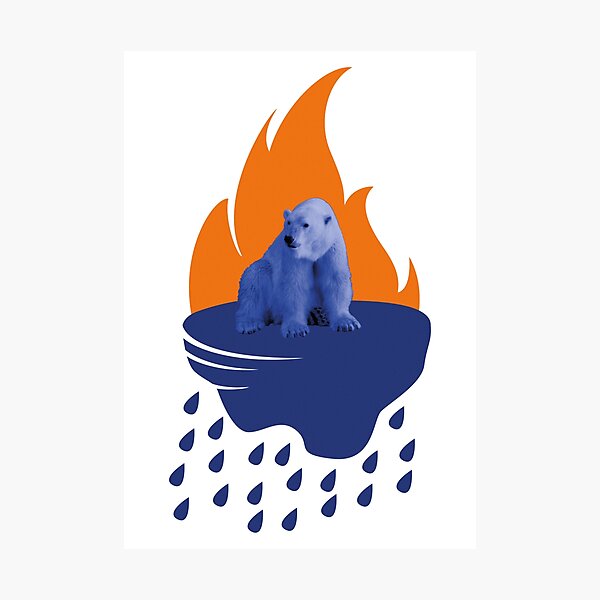 Item preview, Polar bear on the ice floe designed and sold by Hungry-Bird.