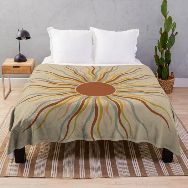 Item preview, Boho Sun Wall Art | Retro Abstract Sunburst Design designed and sold by UI Expert.