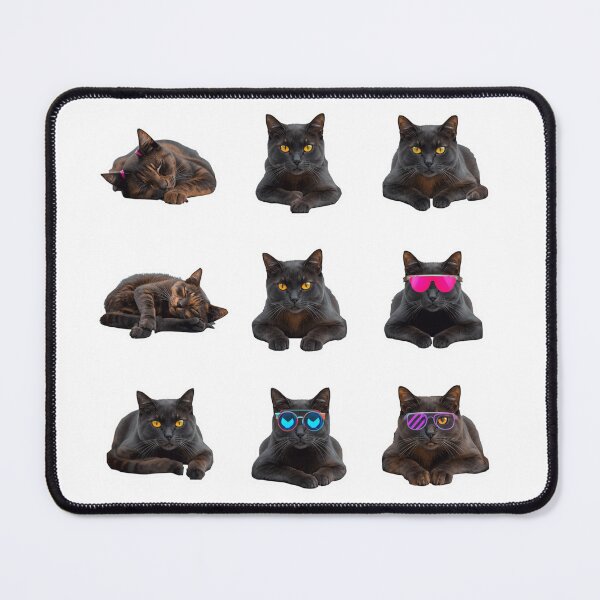 Item preview, Black Cat Collection - Cute Feline Art Print designed and sold by kummo-0319.
