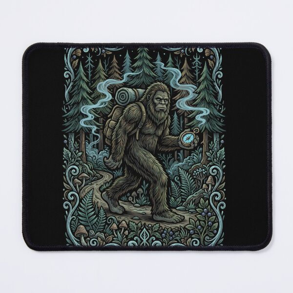 Item preview, Retro Folk Bigfoot Hiking Social Distance Champion designed and sold by EKHOAISTORE.