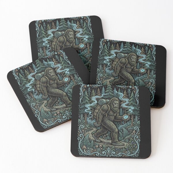 Item preview, Retro Folk Bigfoot Hiking Social Distance Champion designed and sold by EKHOAISTORE.