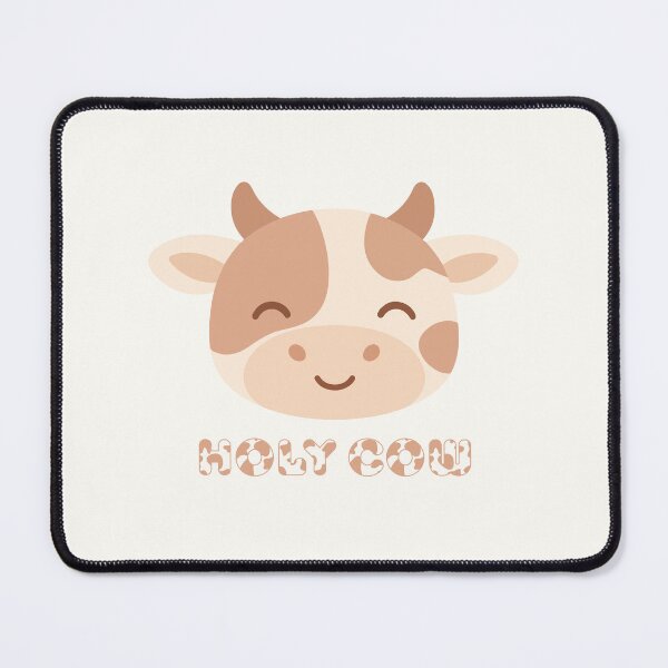 Item preview, Holy Cow Funny And Cute Cartoon Cow Face designed and sold by stylishdzign.