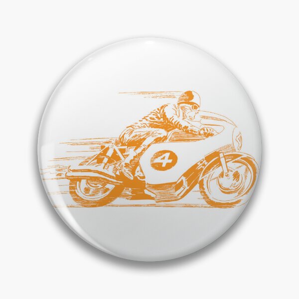 Item preview, Retro Racing Motorbike designed and sold by GoGoPotatoPrint.