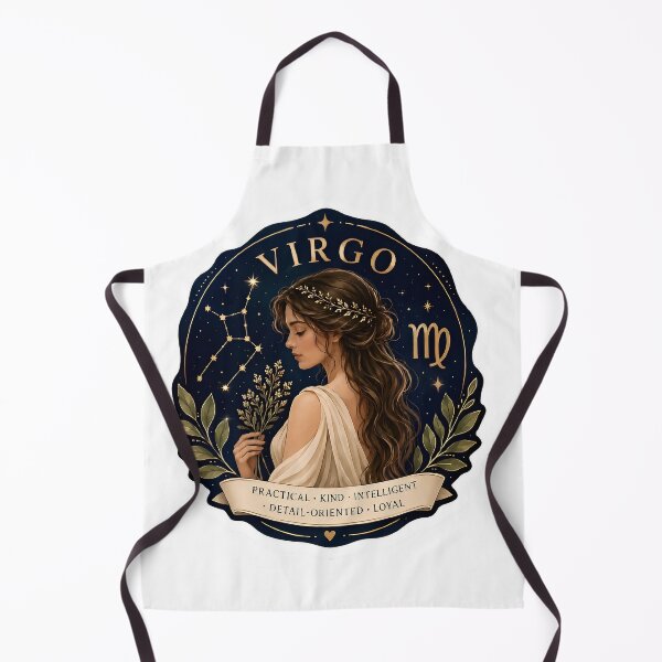Item preview, Virgo Practical Kind Intelligent Loyal Zodiac Sticker Art designed and sold by Zodiac Celestial Art.