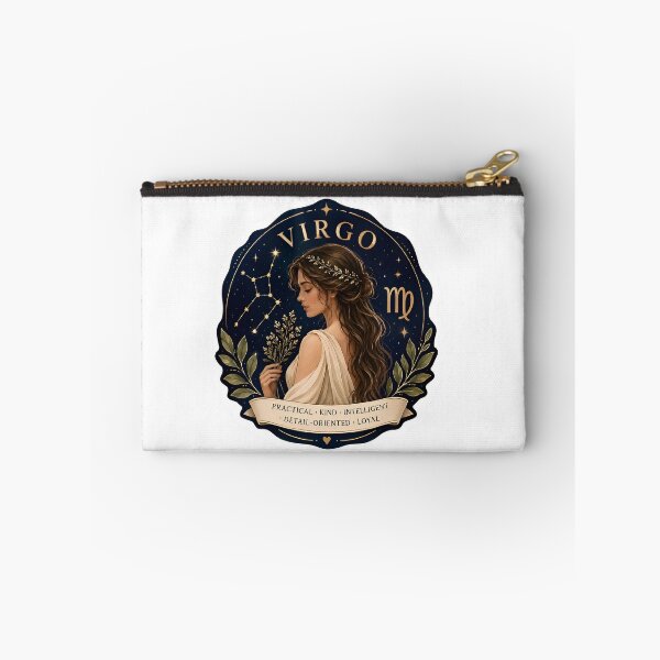 Item preview, Virgo Practical Kind Intelligent Loyal Zodiac Sticker Art designed and sold by Zodiac Celestial Art.
