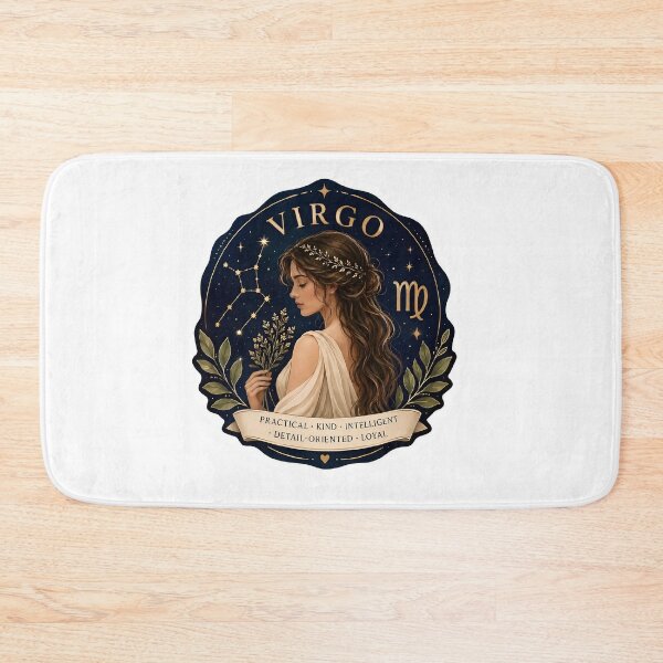 Item preview, Virgo Practical Kind Intelligent Loyal Zodiac Sticker Art designed and sold by Zodiac Celestial Art.