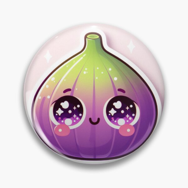 Item preview, Kawaii Fig Fruit Sticker designed and sold by PastelPawsArt.