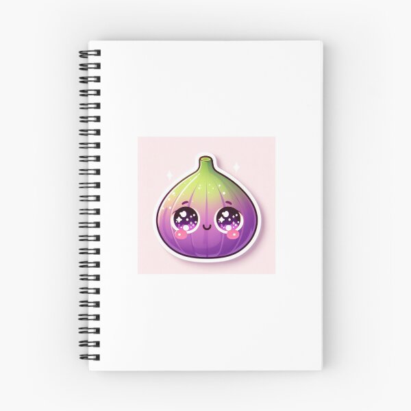 Item preview, Kawaii Fig Fruit Sticker designed and sold by PastelPawsArt.