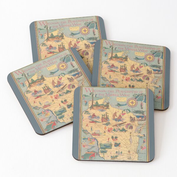 Item preview, Wisconsin - The Playground of the Middle West designed and sold by HiddenWalnuts.