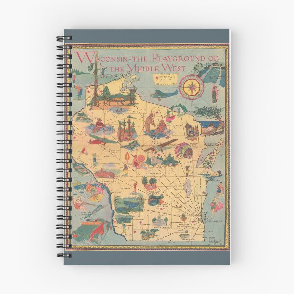 Item preview, Wisconsin - The Playground of the Middle West designed and sold by HiddenWalnuts.