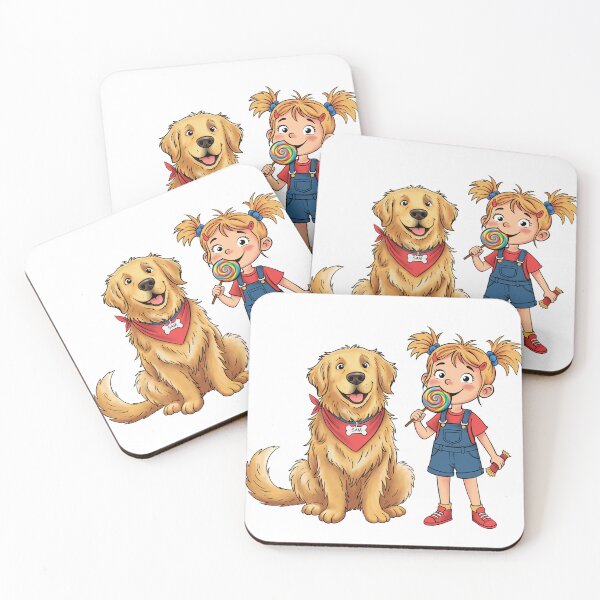 Item preview, Sam the Golden Retriever and Little Girl designed and sold by Othala888.