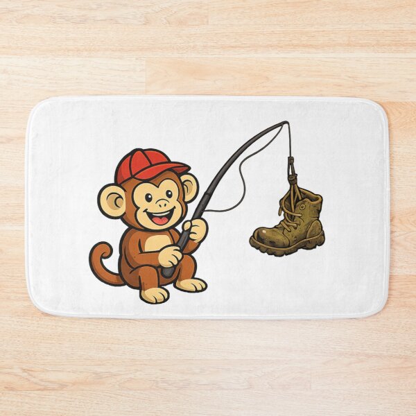Item preview,  Monkey fishing caught old boot designed and sold by JamesDunican.