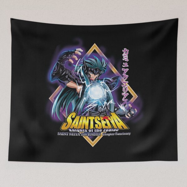 Item preview, Camus of Aquarius Gold Saint Anime Poster Illustration designed and sold by rabardock.