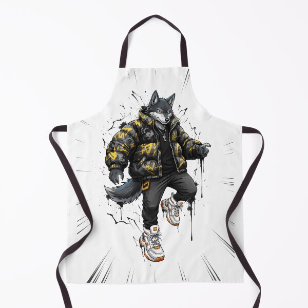 Item preview, Anime Manga Hypebeast Wolf Urban Puffer Jacket designed and sold by DripCultureLab.