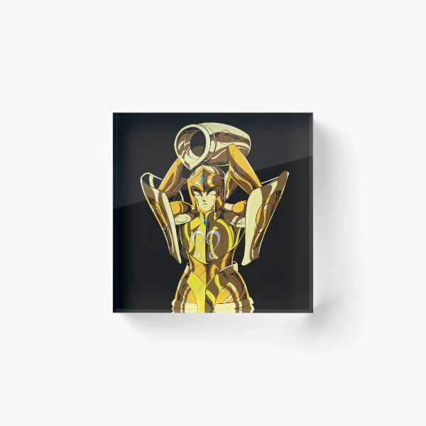 Item preview, Aquarius Gold Saint Armor Anime Poster Illustration designed and sold by rabardock.