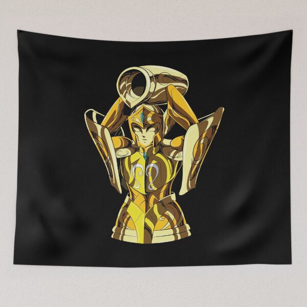Item preview, Aquarius Gold Saint Armor Anime Poster Illustration designed and sold by rabardock.