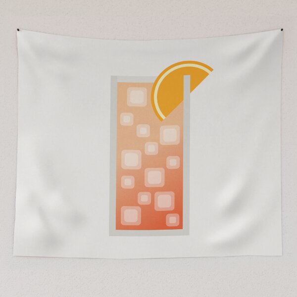 Artikelvorschau, Minimalistische Illustration zum Sex-on-the-Beach-Cocktail entworfen und verkauft von aio.