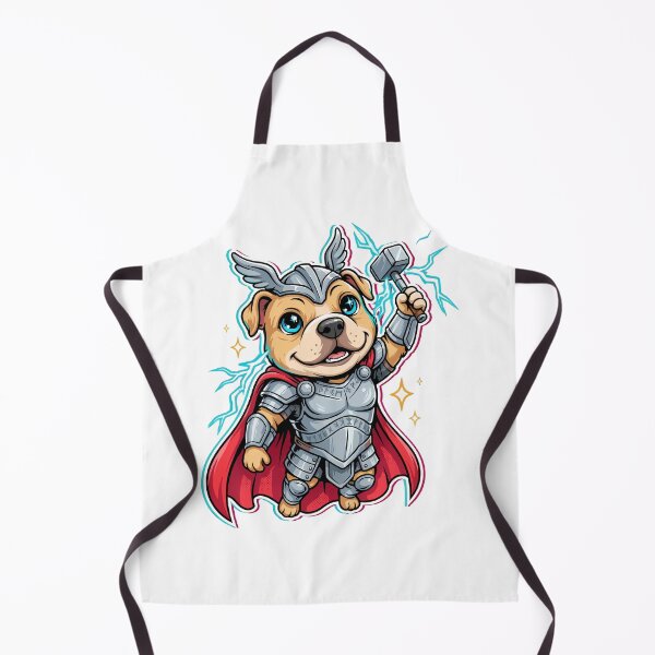 Item preview, Pitbull Superhero God of Thunder designed and sold by whinkester.