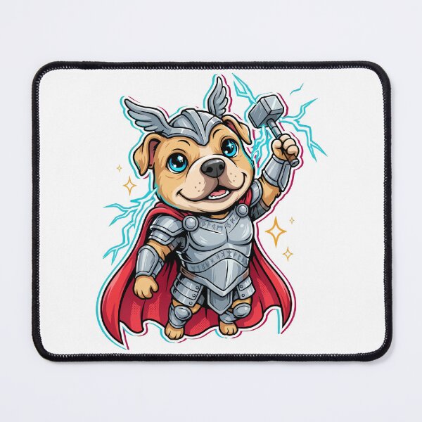 Item preview, Pitbull Superhero God of Thunder designed and sold by whinkester.