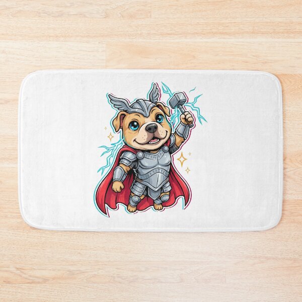 Item preview, Pitbull Superhero God of Thunder designed and sold by whinkester.