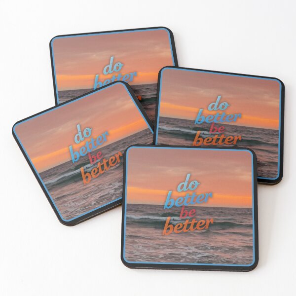 Item preview, Do Better Be Better Retro Sunset Motivational Design designed and sold by BixArtGraphix.