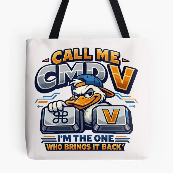 Item preview, Call Me CMD V Funny Copy Paste Duck Design designed and sold by TeeTimeTreasure.