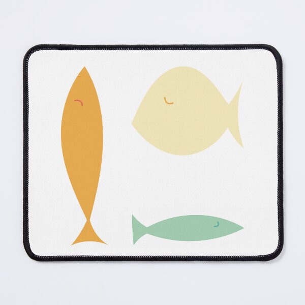 Item preview, fish pattern with soft retro beach color palette designed and sold by handenamdar.